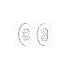 Гальмівний диск FERODO DDF2000C