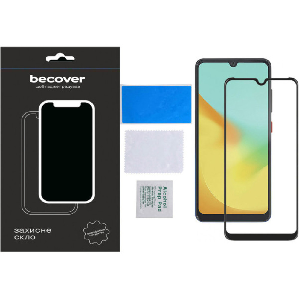 Скло захисне BeCover ZTE Blade A54 Black (710628) Скло захисне BeCover ZTE Blade A54 Black (710628)