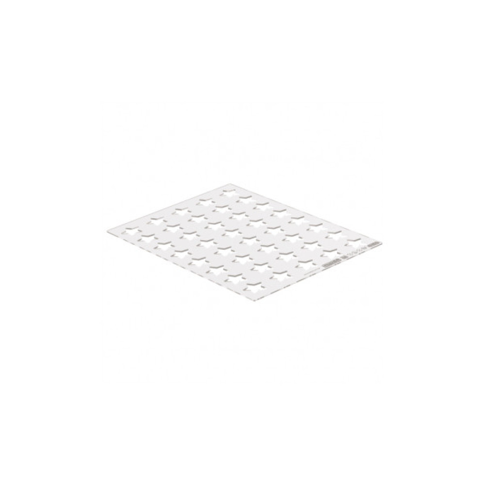 Кондитерський килимок Silikomart трафарет "Зірки" d 30 h 2 мм 2 шт (CHABLON STAR)