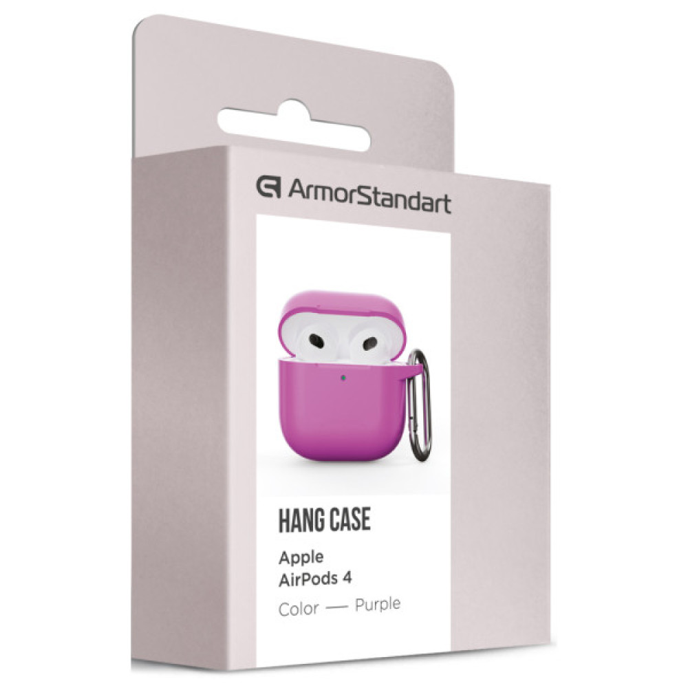 Чохол для навушників Armorstandart Hang Case для Apple AirPods 4 Purple (ARM81292)