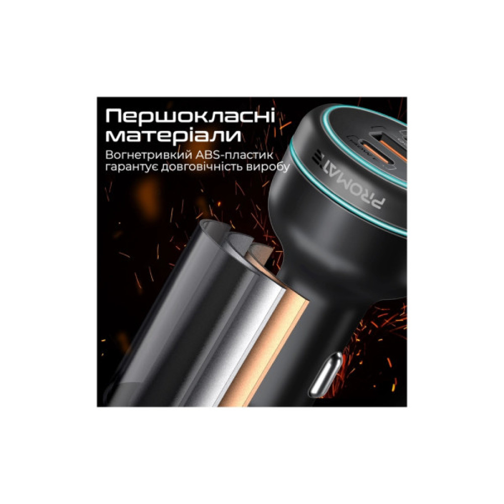 Зарядний пристрій Promate 2xUSB-C PD + USB-A QC3.0 (powerdrive-230)