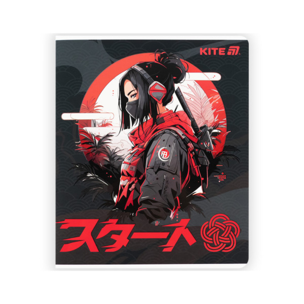 Зошит Kite Anime, 48 аркушів, клітинка (K25-259-1)