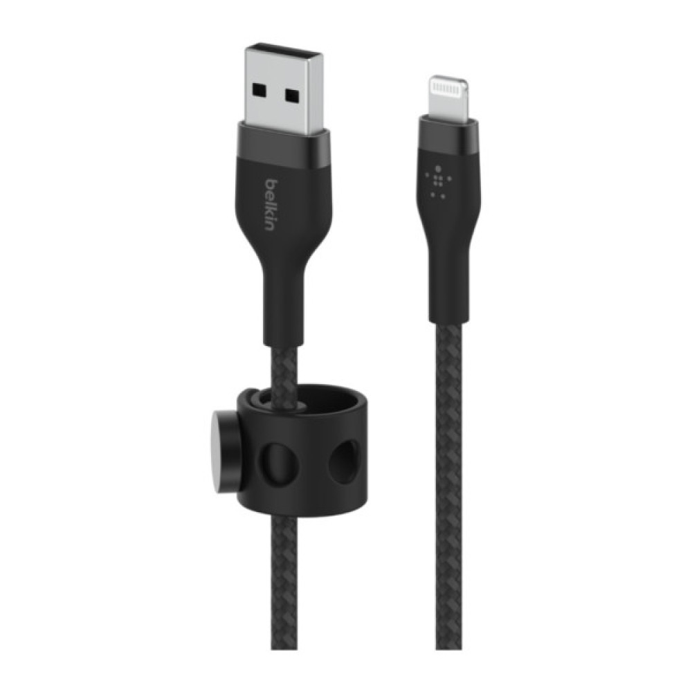 Дата кабель USB 2.0 AM to Lightning 1.0m black Belkin (CAA010BT1MBK)