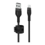 Дата кабель USB 2.0 AM to Lightning 1.0m black Belkin (CAA010BT1MBK)