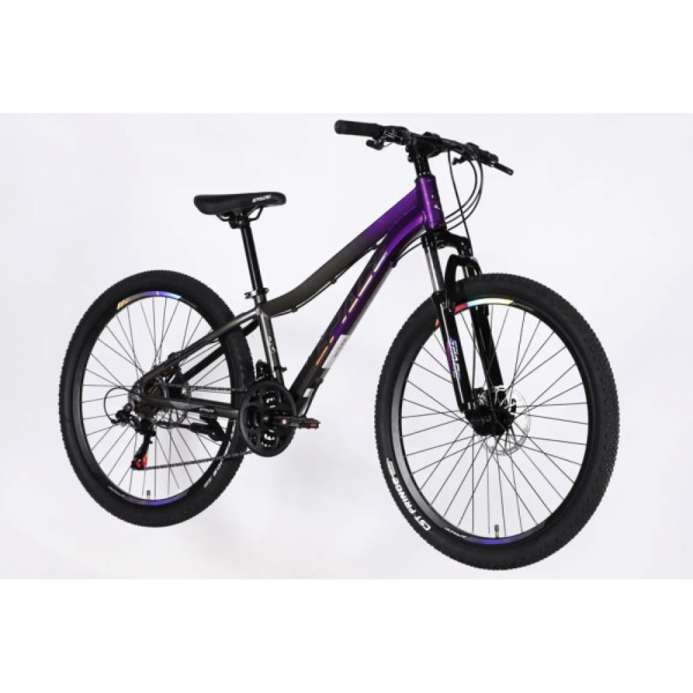 Велосипед Space 26" IZIDA DD FR рама-13" AL 2026 фіолетово-сріблястий (OPS-SP-26-100)