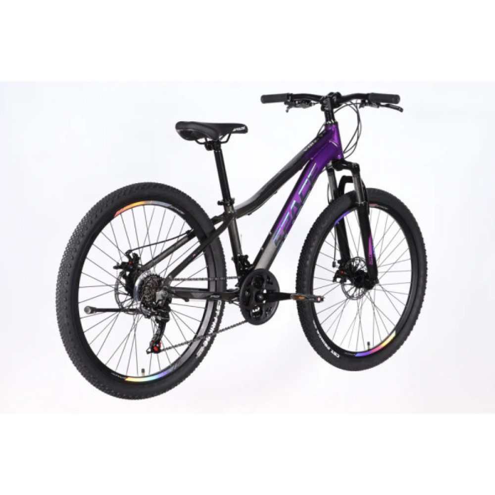 Велосипед Space 26" IZIDA DD FR рама-13" AL 2026 фіолетово-сріблястий (OPS-SP-26-100)