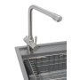 Мийка кухонна GRANADO Optimal Artes grafito (+ змішувач Badalona LUX inox + дозатор Redondo inox + коши (ksg1209)