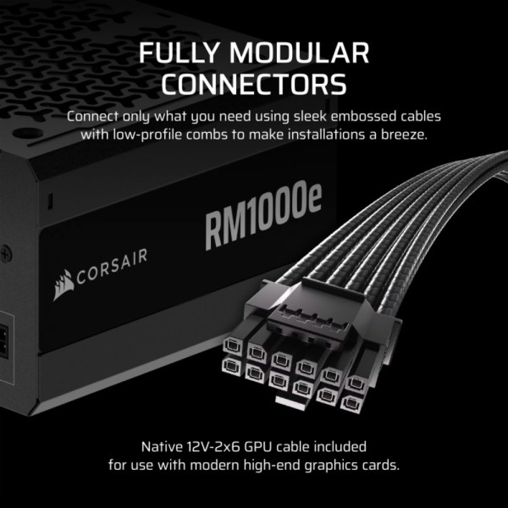 Блок живлення Corsair 1000W RM1000e (CP-9020297-EU)