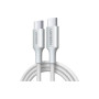 Дата кабель USB-C to USB-C 2.0m PD100W 5A braided L502 white Ugreen (35221)