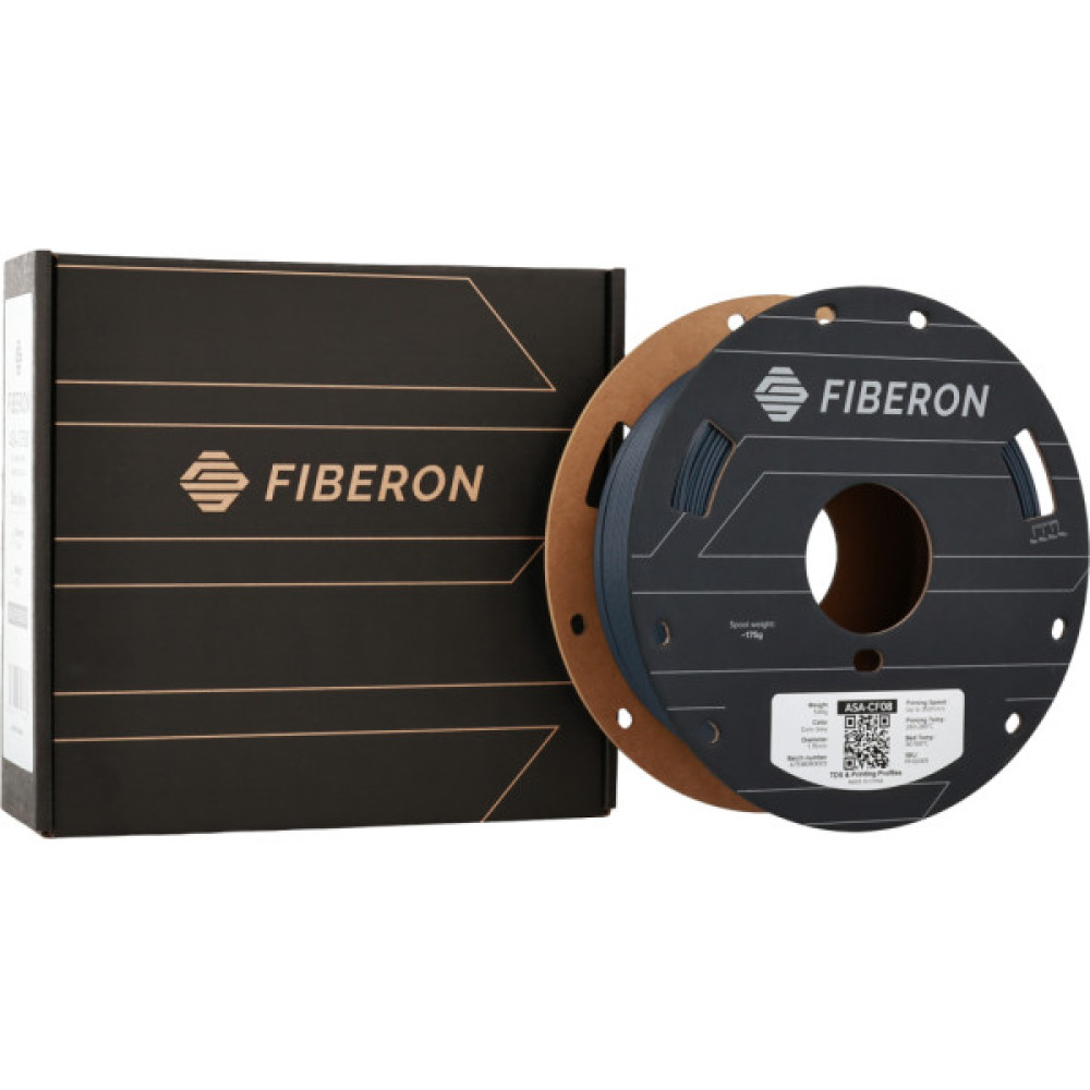Пластик для 3D-принтера Polymaker ASA-CF08 Fiberon 1,75mm 0,5kg Dark Grey (FF02005)