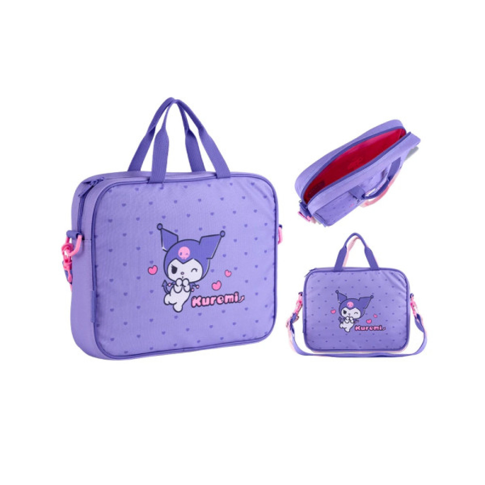 Сумка дитяча Kite A4,Kuromi., 589-2 шкільна, текстильна (HK25-589-2)