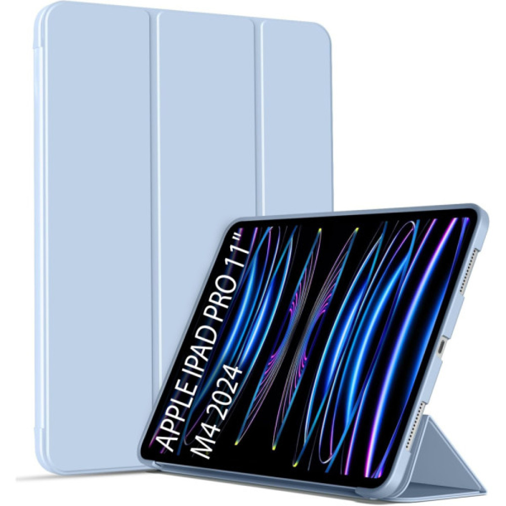 Чохол до планшета BeCover Tri Fold Soft TPU Silicone Apple iPad Pro 11" M4 2024 Light Blue (711748) Чохол до планшета BeCover Tri Fold Soft TPU Silicone Apple iPad Pro 11" M4 2024 Light Blue (711748)