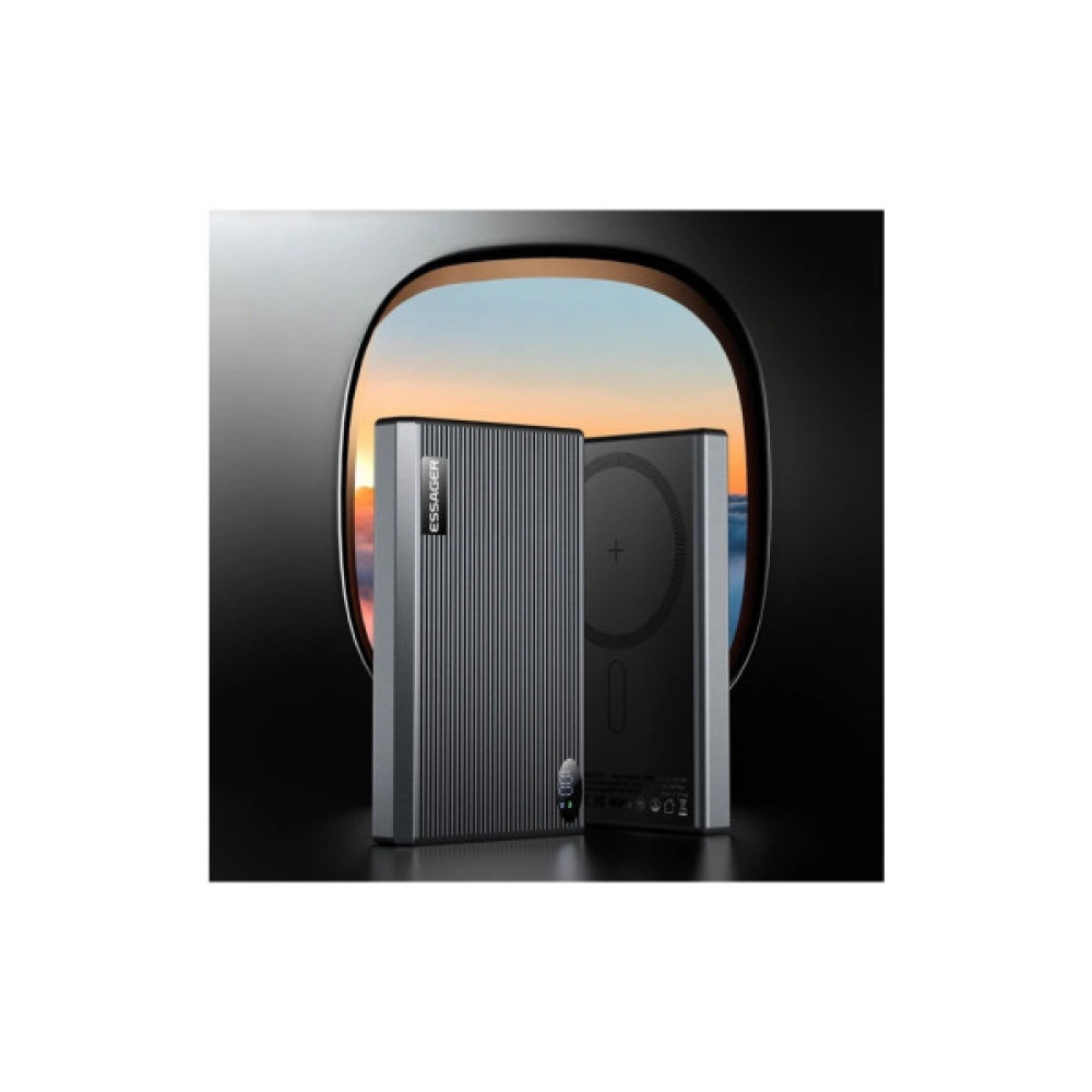 Батарея універсальна Essager 10000mAh Shining magnetic 20W PD QC/3.0 (EDY1W-SY0G-Z)