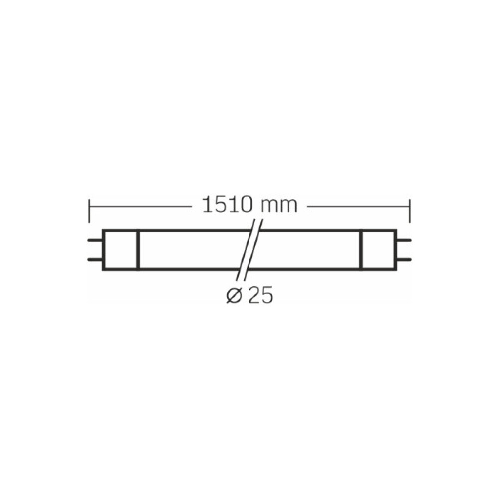 Лампочка Videx LED T8 24W 1.5M 4000K 185-265V матова (VLE-T8-24154)