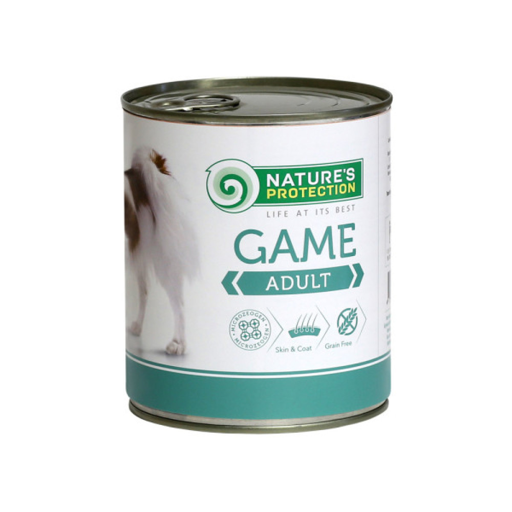 Консерви для собак Nature's Protection Adult Game 800 г (KIK45094)