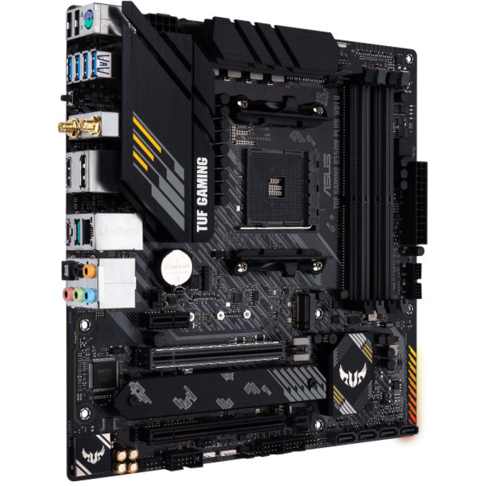 Материнcька плата ASUS TUF GAMING B550M-PLUS WIFI II sAM4 B550 4xDDR4 M.2 HDMI DP Wi-Fi BT mATX