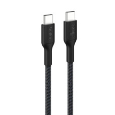 Кабель USB-C > USB-C заряджання/синхронізації Belkin 1м, 240Вт, Type-C, плетений, чорний