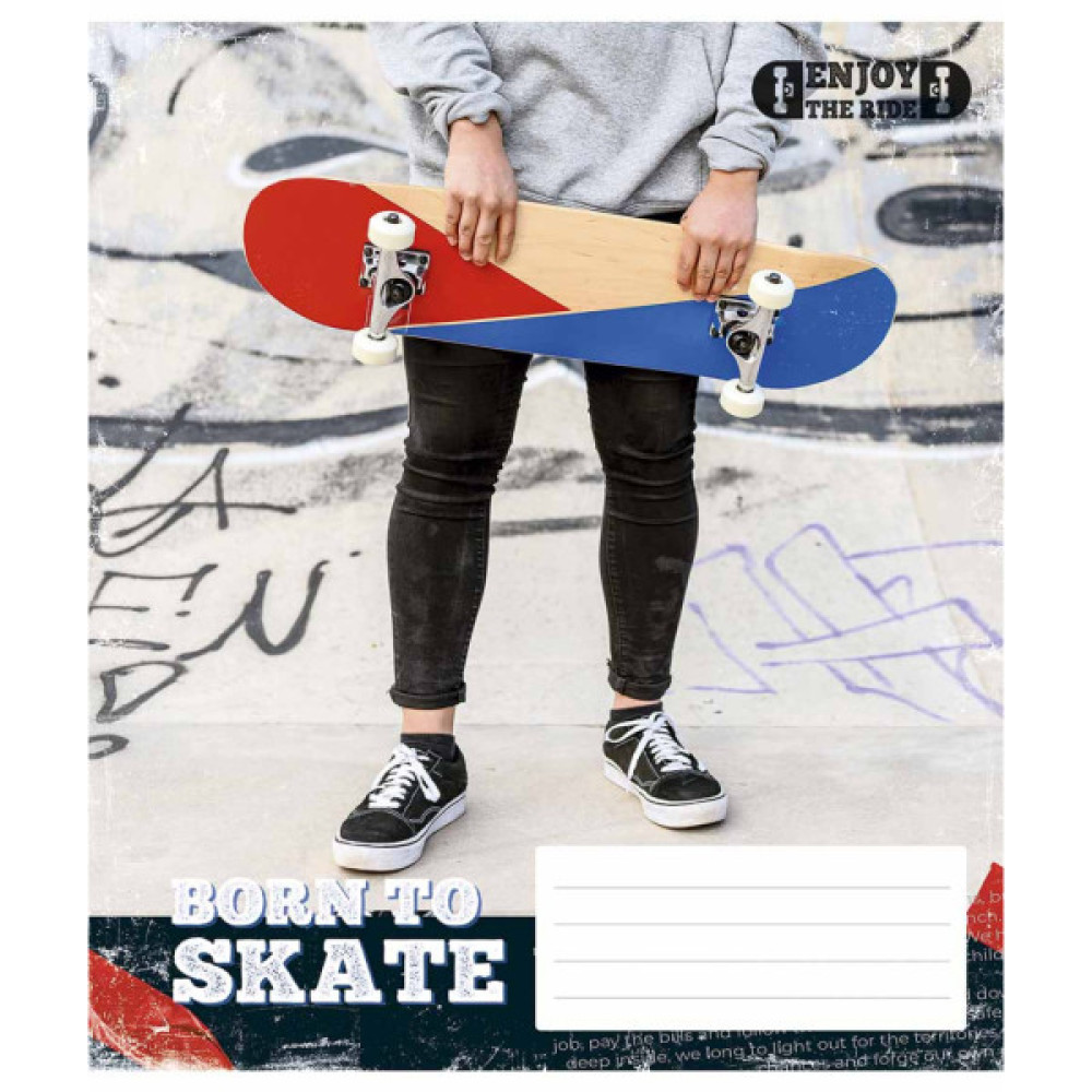 Зошит Школярик Enjoy the ride 48 аркушів клітинка (048-3317K)