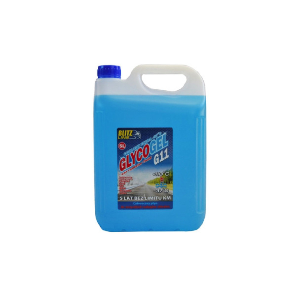 Антифриз Blitz Line Glycogel G11 ready-mix -37C син, 5л (5,5кг.) (26157)