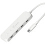 Концентратор J5create USB-C to 4xUSB-C 3.2 10Gbps white (JCH345EW-N)