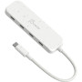 Концентратор J5create USB-C to 4xUSB-C 3.2 10Gbps white (JCH345EW-N)