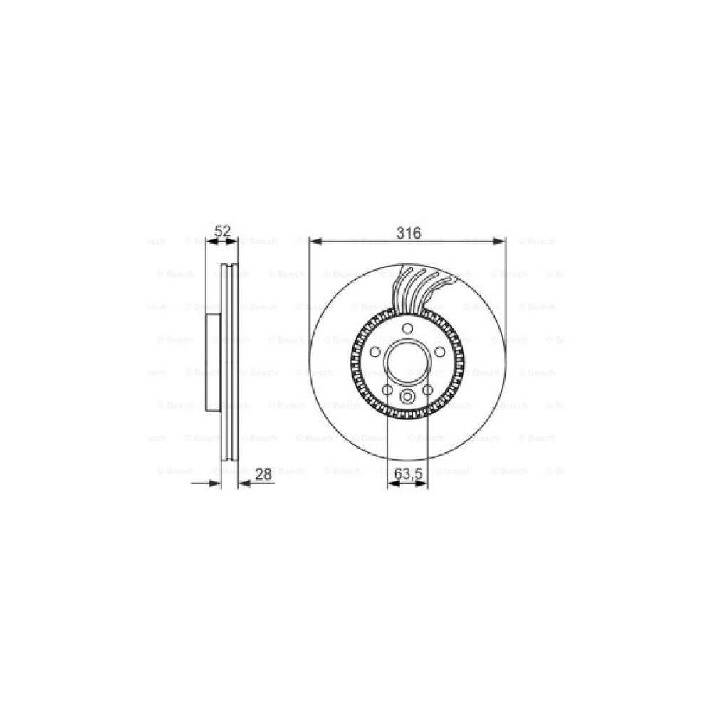 Гальмівний диск Bosch 0 986 479 620