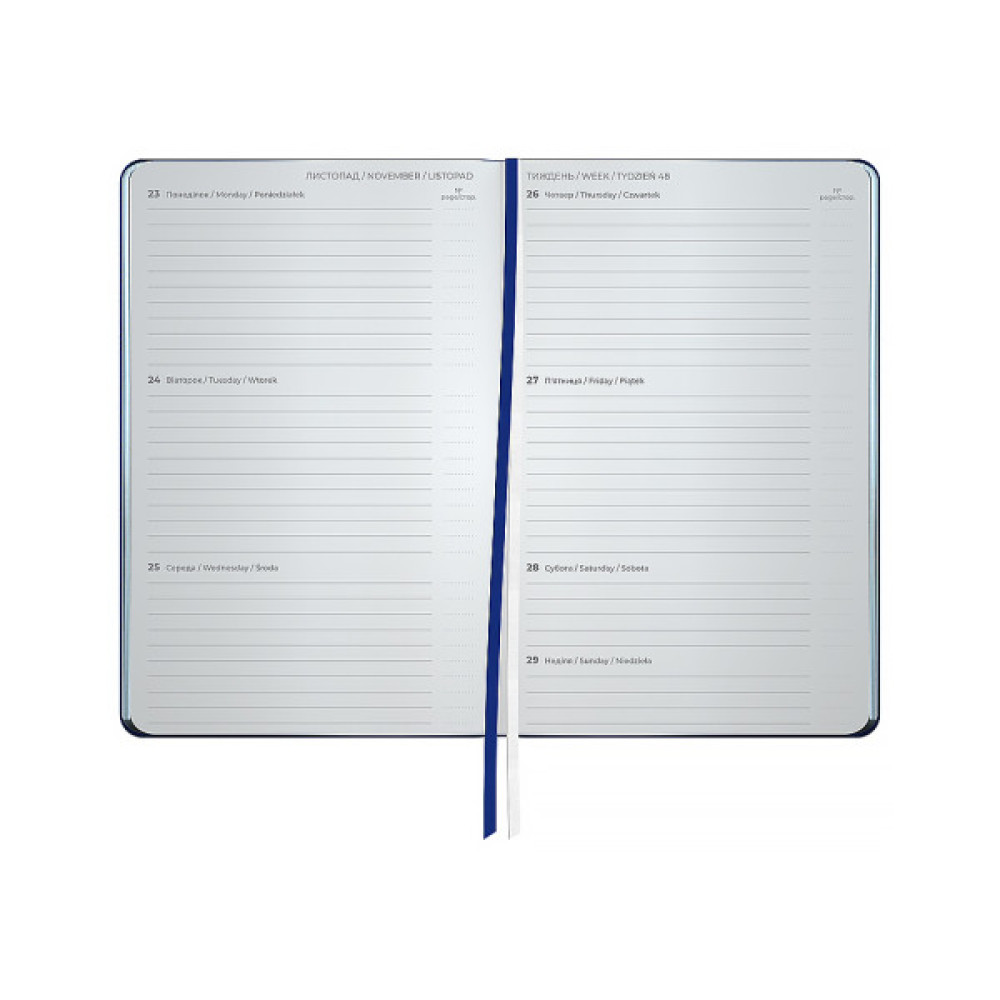 Тижневик Axent датований 2026 Partner City Soft 125х195, синій (8521-26-02-A)