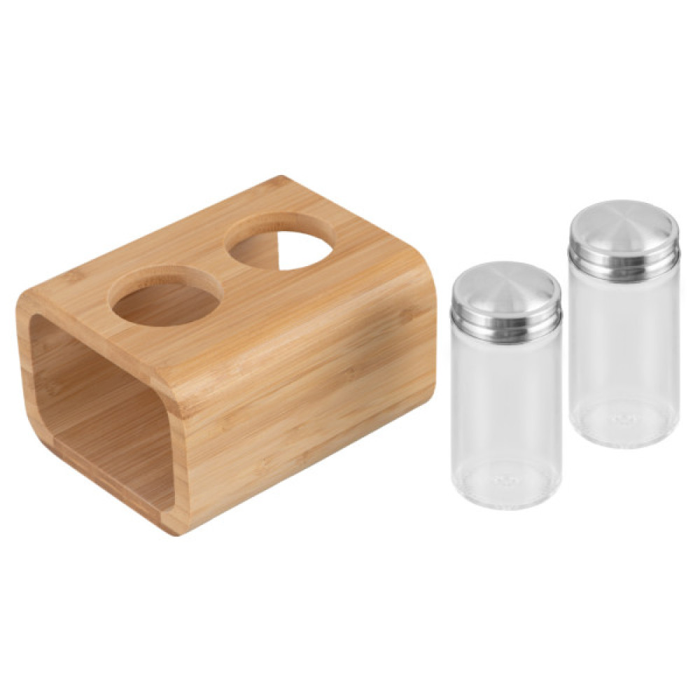 Набір для спецій Ardesto Midori, для солі та перцю 3 предмети, 80мл, 13.5х11х11см (AR0933)