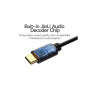 Кабель мультимедійний USB-C to 3.5mm M 1.0m black Vention (BGABF)