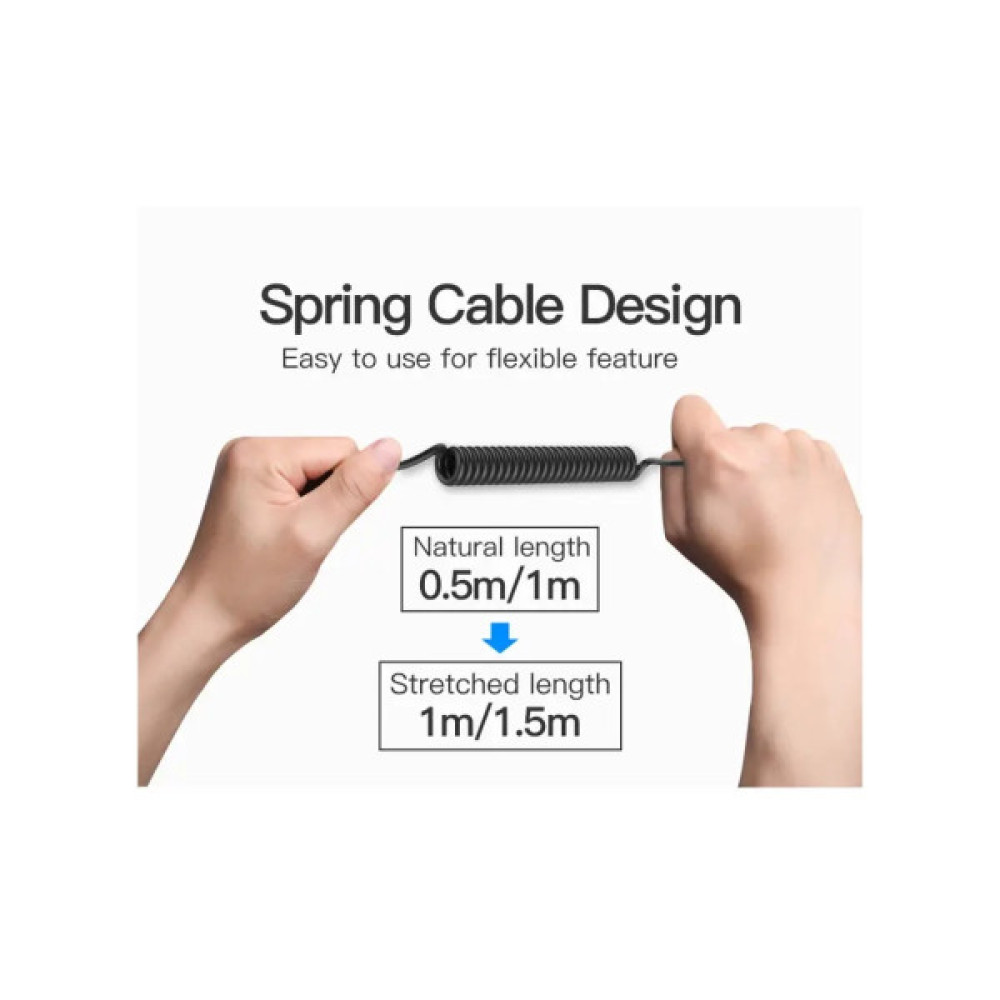 Кабель мультимедійний USB-C to 3.5mm M 1.0m black Vention (BGABF)