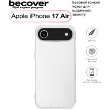 Чохол до мобільного телефона BeCover Apple iPhone 17 Air Transparent (713759) Чохол до мобільного телефона BeCover Apple iPhone 17 Air Transparent (713759)