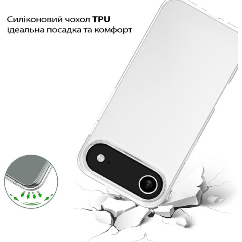 Чохол до мобільного телефона BeCover Apple iPhone 17 Air Transparent (713759) Чохол до мобільного телефона BeCover Apple iPhone 17 Air Transparent (713759)