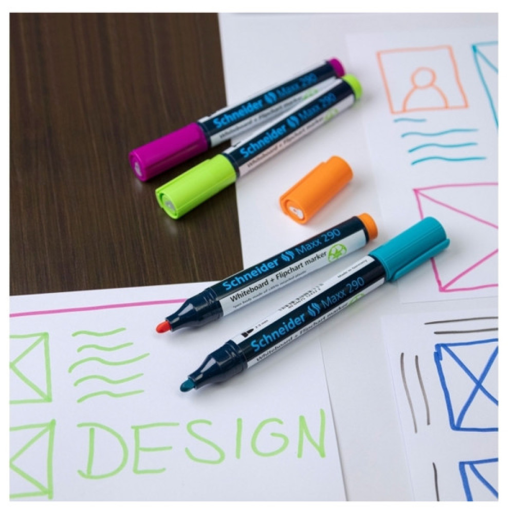 Набір маркерів Schneider 8 маркерів для дошок та фліпчартів MAXX 290 в блістері (S129098)
