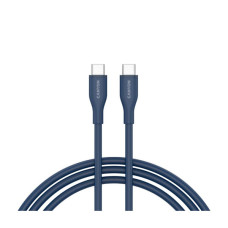 Дата кабель USB-C to USB-C 1.0m CC60SC10 60W Silicon Dark blue Canyon (CNS-CC60SC10DB)