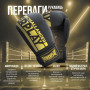 Боксерські рукавички PowerPlay 3086 Matt Challenger Чорно-Жовті 14 унцій (PP_3086_14oz_Bl/Yellow)