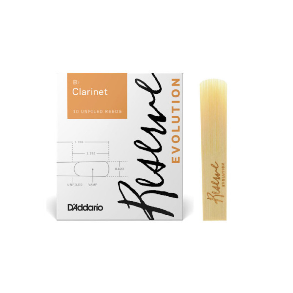 Тростина для кларнета D'Addario Reserve Evolution Bb Clarinet #2.5 - 10 Pack (DCE1025)
