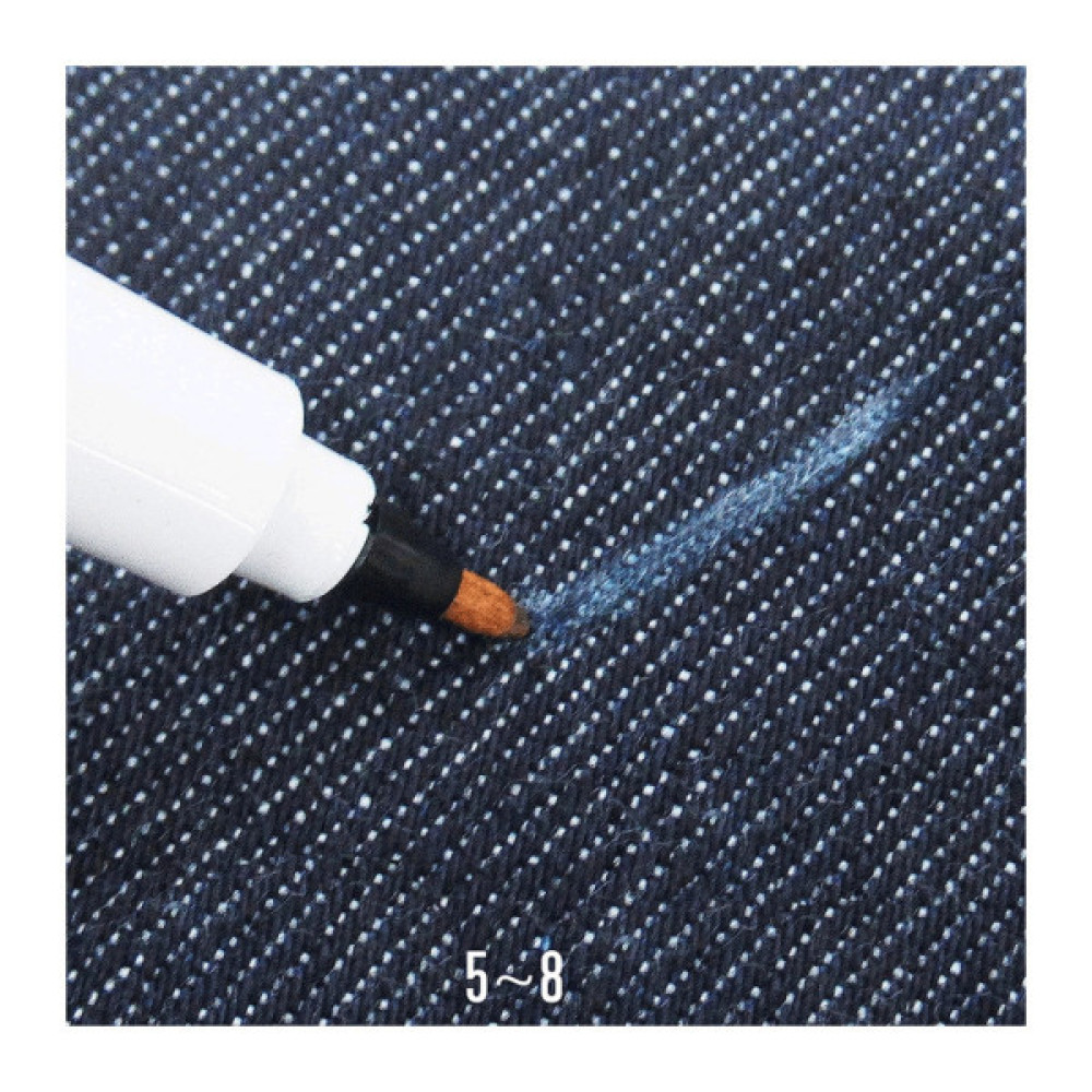 Художній маркер Marvy водорозчинний Water Erasable для розмітки тканини, Білий, 1 мм (752481423013)