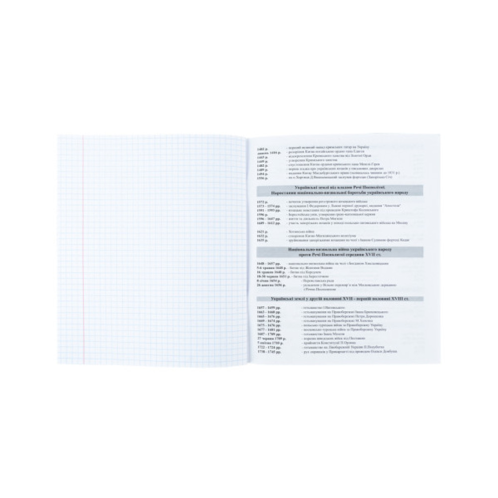 Зошит Kite предметний Neo 48 аркушів, історія клітинка (K24-240-12)