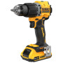 Шуруповерт DeWALT XR Li-Ion 18V 2x2Ah, 74 Нм, 0-450/0-1650 об/хв, 1.17 кг, TSTAK (DCD799D2T)
