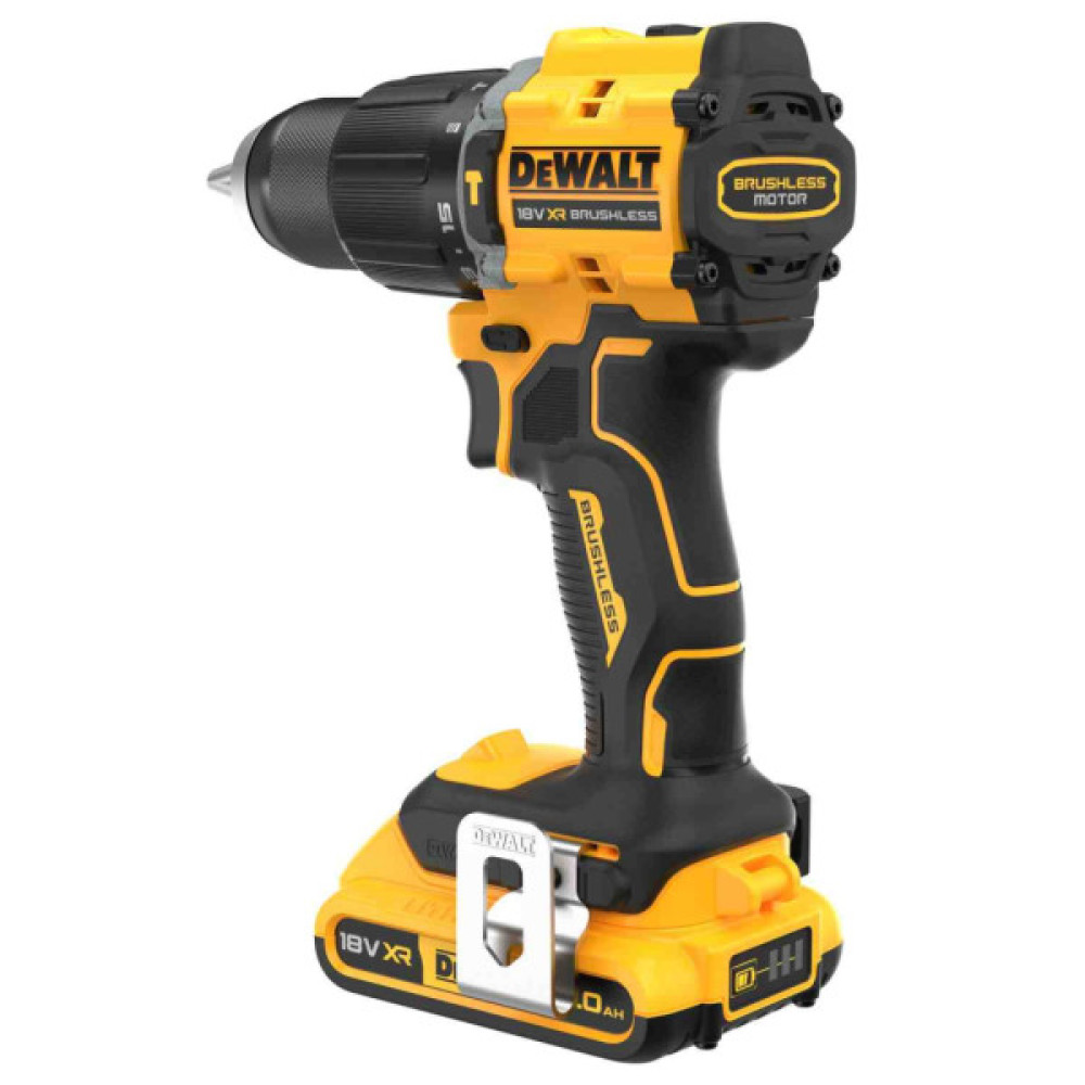 Шуруповерт DeWALT XR Li-Ion 18V 2x2Ah, 74 Нм, 0-450/0-1650 об/хв, 1.17 кг, TSTAK (DCD799D2T)