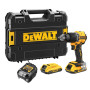 Шуруповерт DeWALT XR Li-Ion 18V 2x2Ah, 74 Нм, 0-450/0-1650 об/хв, 1.17 кг, TSTAK (DCD799D2T)
