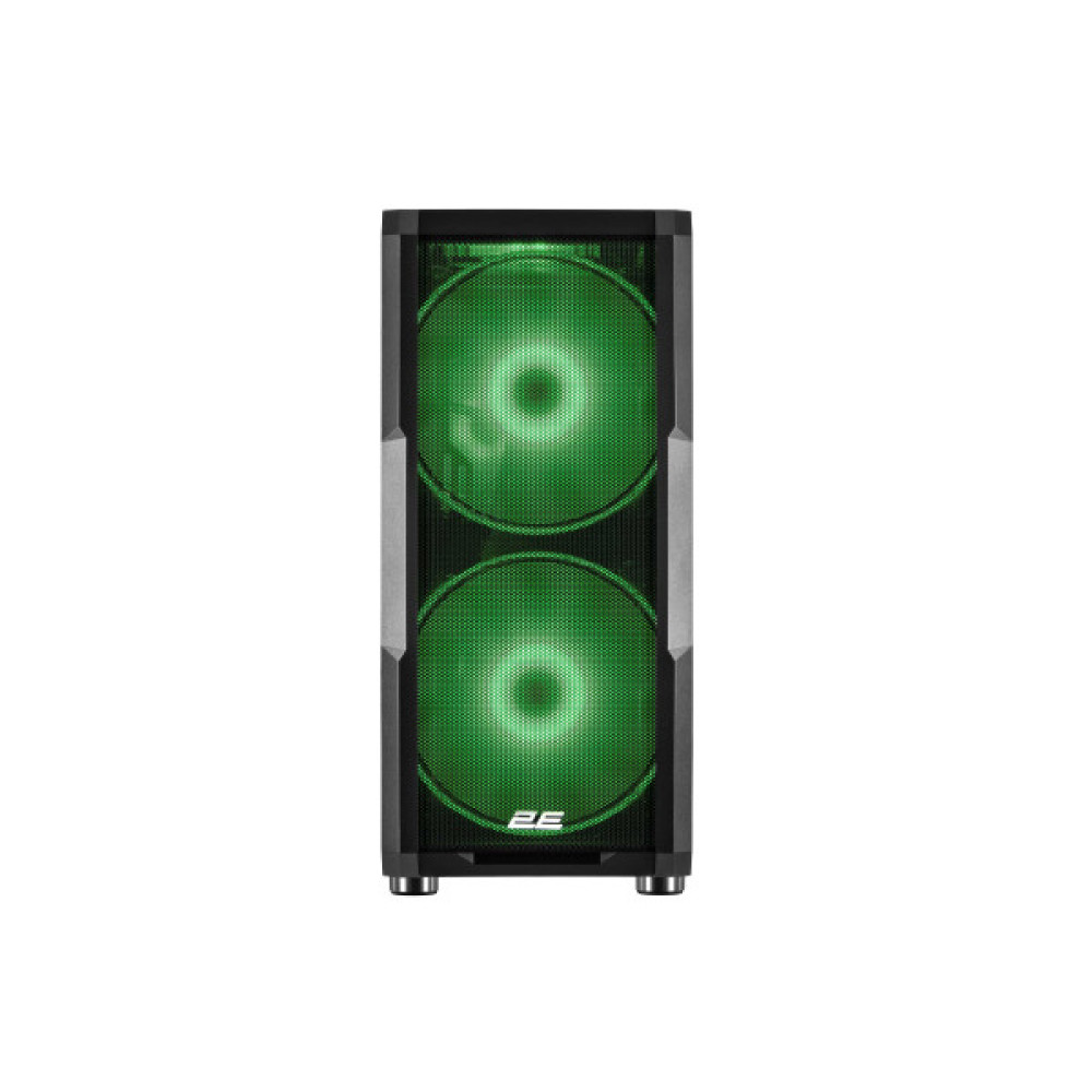 Корпус 2E GAMING Contego Neo GW05 без БЖ 2xUSB3.0, 1xUSBType-C, 2x200мм, ARGB, 3x120мм ARGB, VGA 380мм, LCS ready, контролер з пультом, TG Side Panel, EATX, чорний