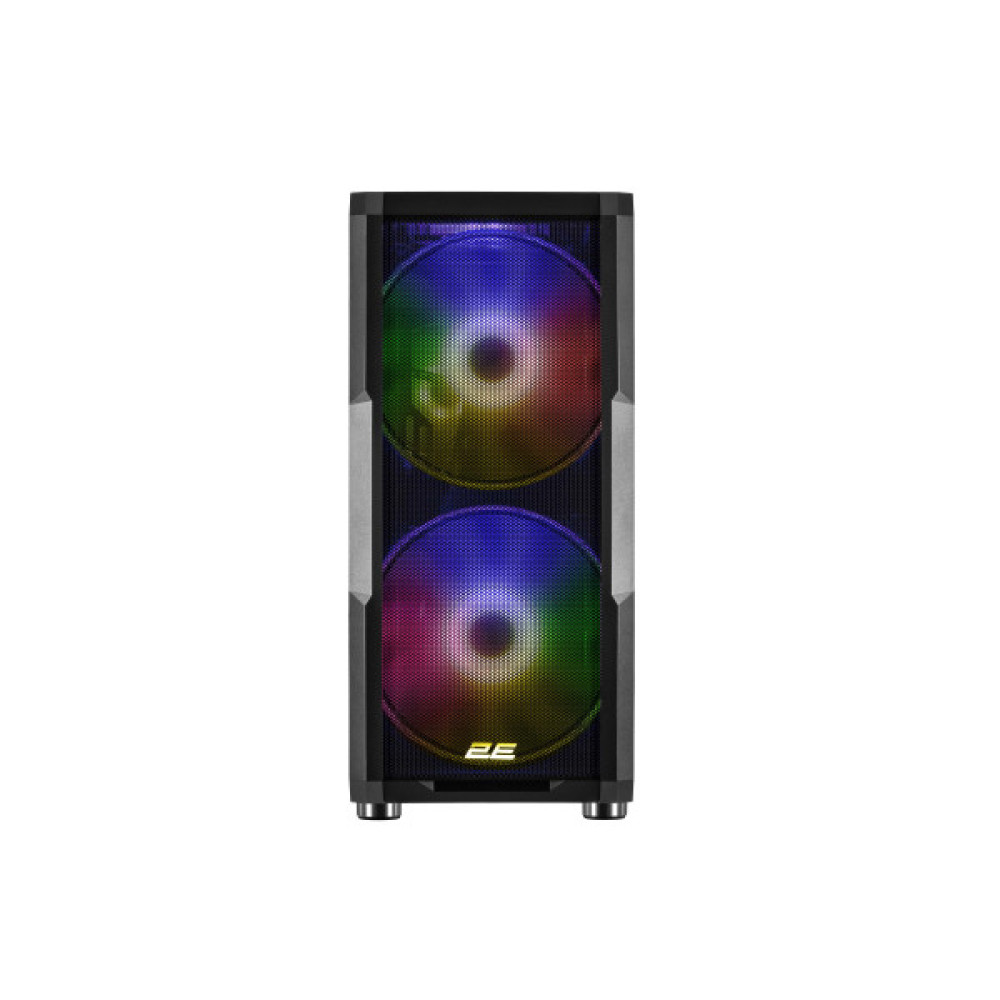 Корпус 2E GAMING Contego Neo GW05 без БЖ 2xUSB3.0, 1xUSBType-C, 2x200мм, ARGB, 3x120мм ARGB, VGA 380мм, LCS ready, контролер з пультом, TG Side Panel, EATX, чорний