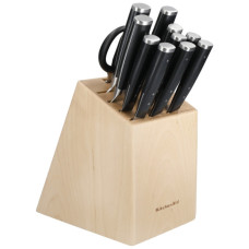 Набір ножів KitchenAid Coreline з підставкою, 11 предметів (KAG12STSNBXOBQ)