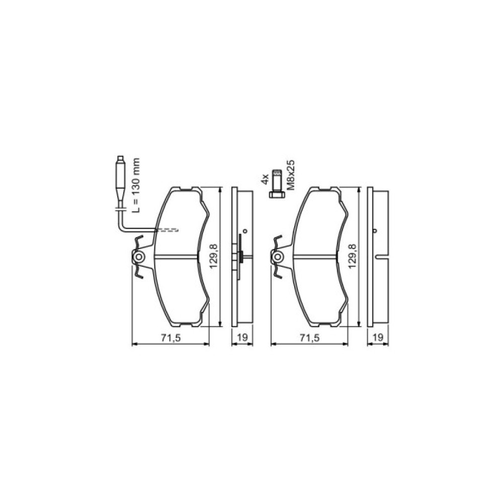Гальмівні колодки Bosch 0 986 467 411