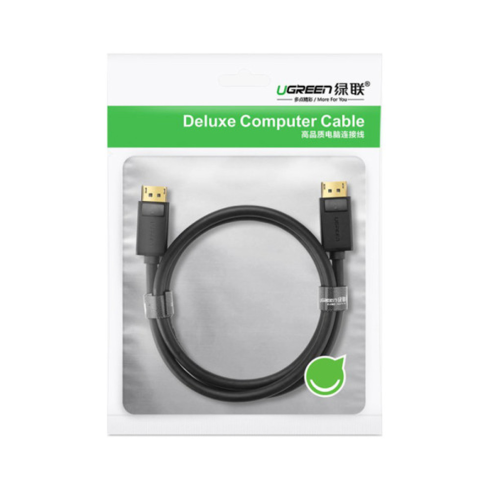 Кабель мультимедійний DisplayPort M to DisplayPort M 1.5m DP102 black Ugreen (10245) Кабель мультимедійний DisplayPort M to DisplayPort M 1.5m DP102 black Ugreen (10245)