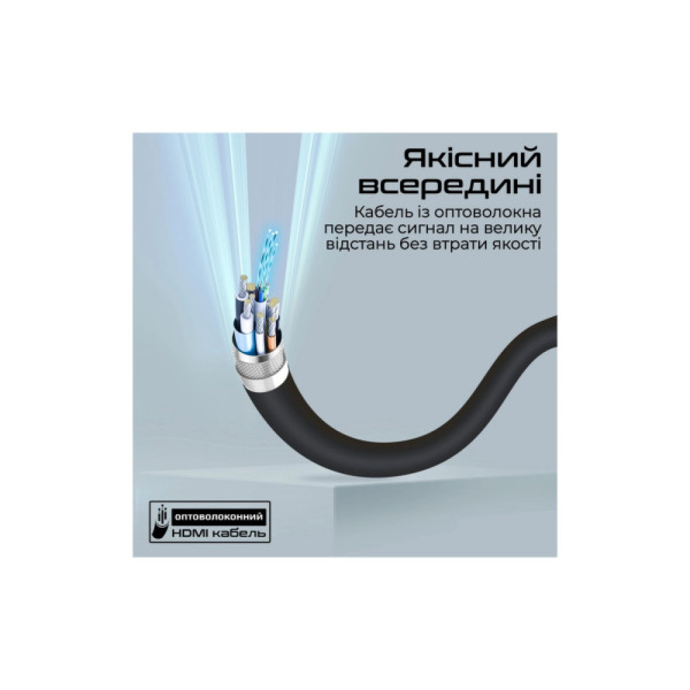 Кабель мультимедійний HDMI M to HDMI M 15.0m V2.0 Promate (prolink4k60-15m)