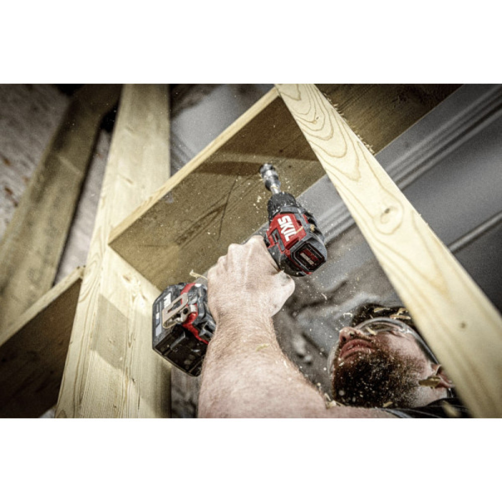 Шурупокрут-дриль ударний акумуляторний SKIL 3075 CA Compact 20В 1х2.5А·год 60Нм 500·180об/хв 0.9кг