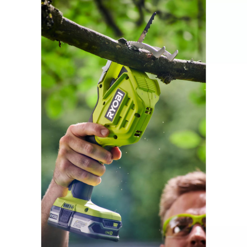 Пила шабельна акумуляторна Ryobi ONE+ RY18PSA-0 18В різ 80мм лезо 15см 0.9кг без АКБ та ЗП