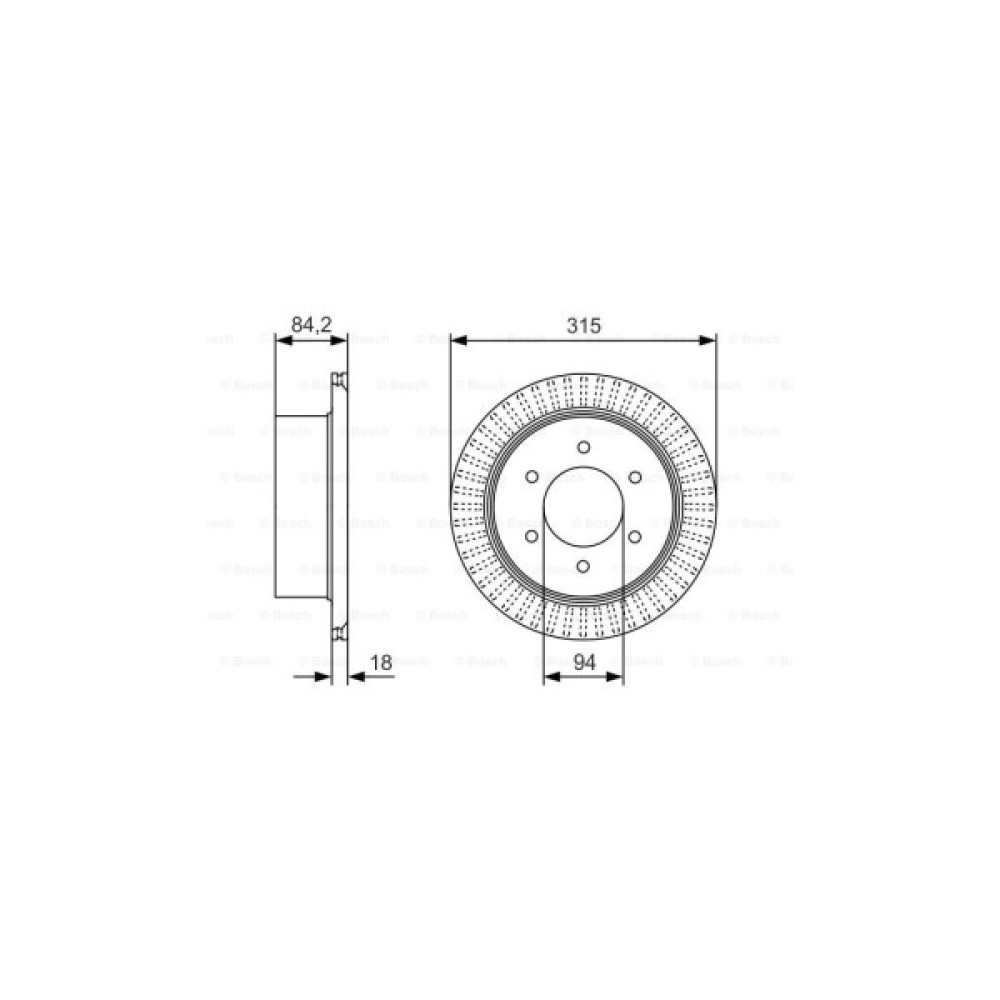 Гальмівний диск Bosch 0 986 479 C32